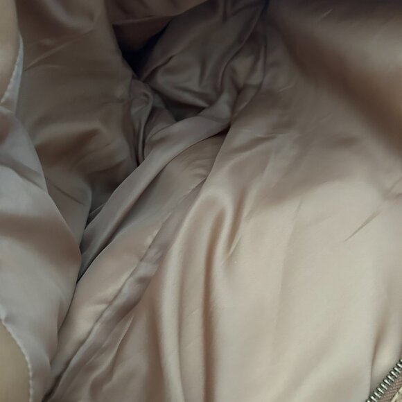 Bagatelle Women's XL Vintage Quilted Faux Leather Jacket Light Brown - Picture 11 of 15